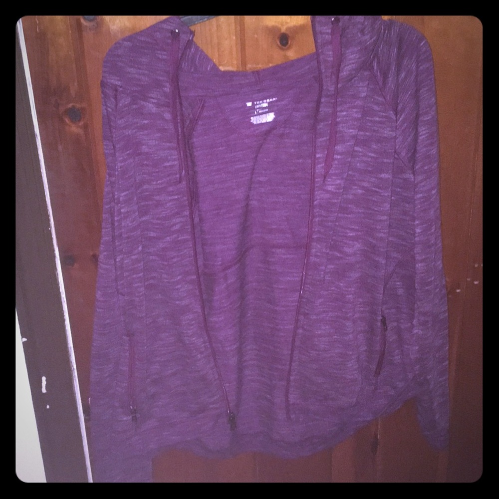 Purple dry fit hoodie